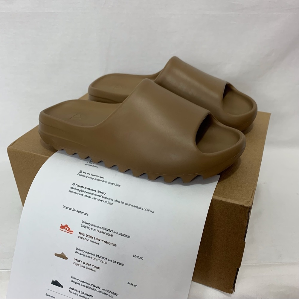 Authentic Yeezy Slides Core Size 10 New